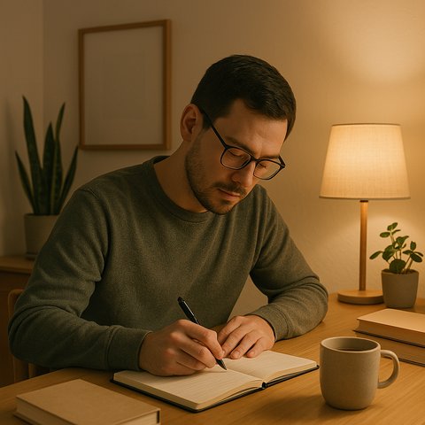 Ведение дневника помогает вытащить мысли из головы на бумагу