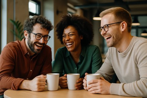 Перерывы и общение с коллегами - отличное лекарство против эмоционального выгорания