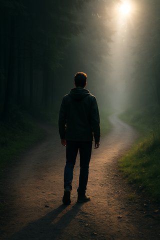 Момент выбора: за спиной — боль, впереди — путь к свободе, пусть и в тумане