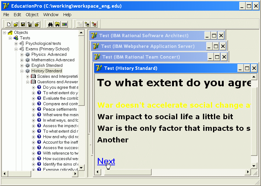 Main Window Sindy Main Window