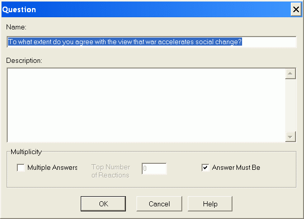 Question Configuration Question Configuration of Sindy