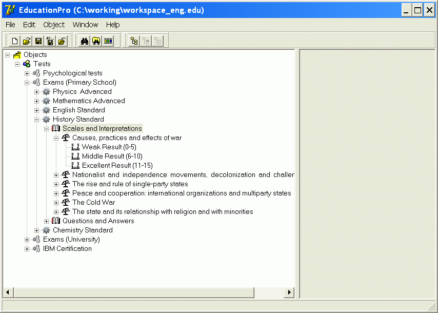 Test Structure - Scales and Interpretations Test Structure of Sindy
